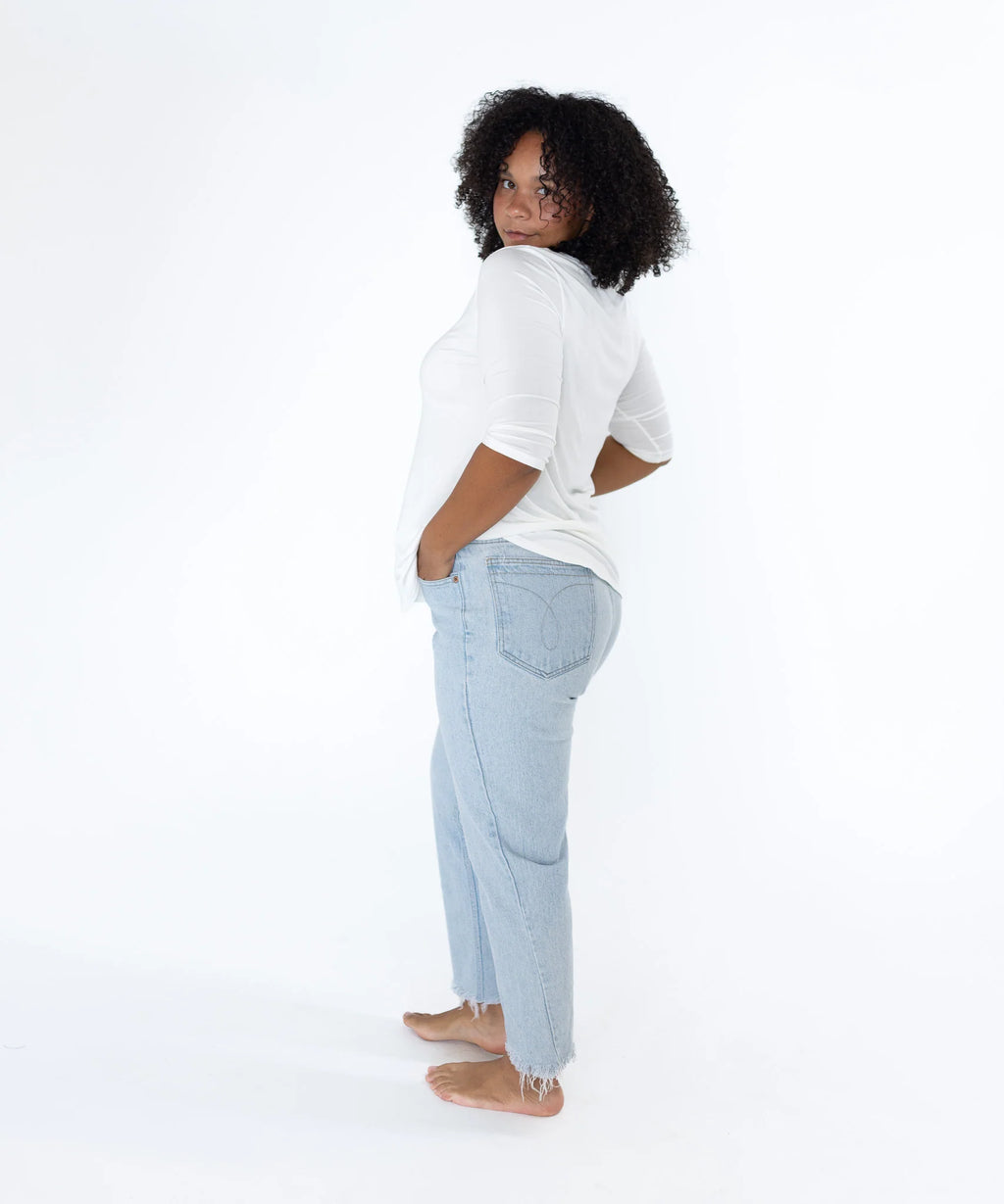 Bamboo Fitted 3/4 Sleeve