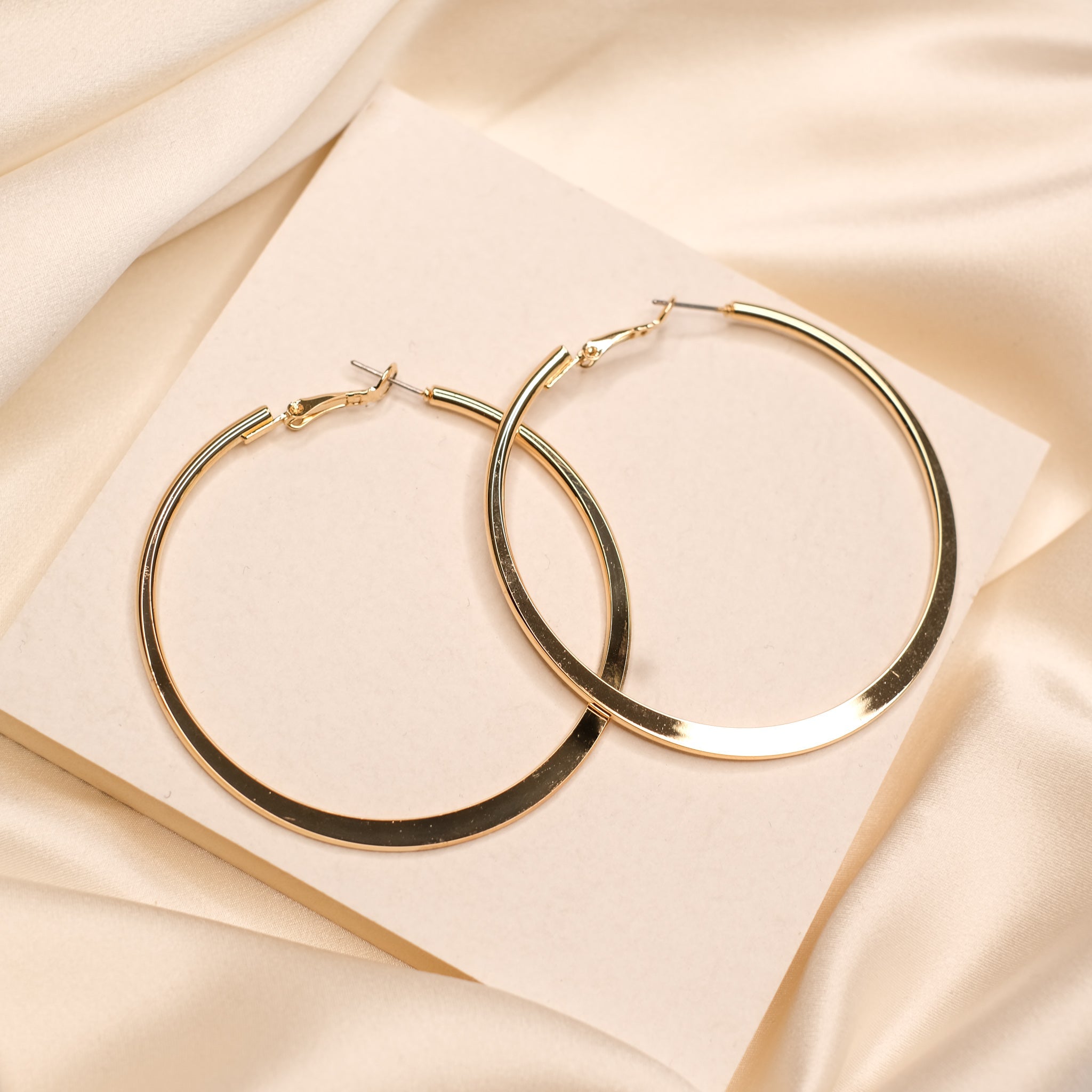 gold hoop earrings