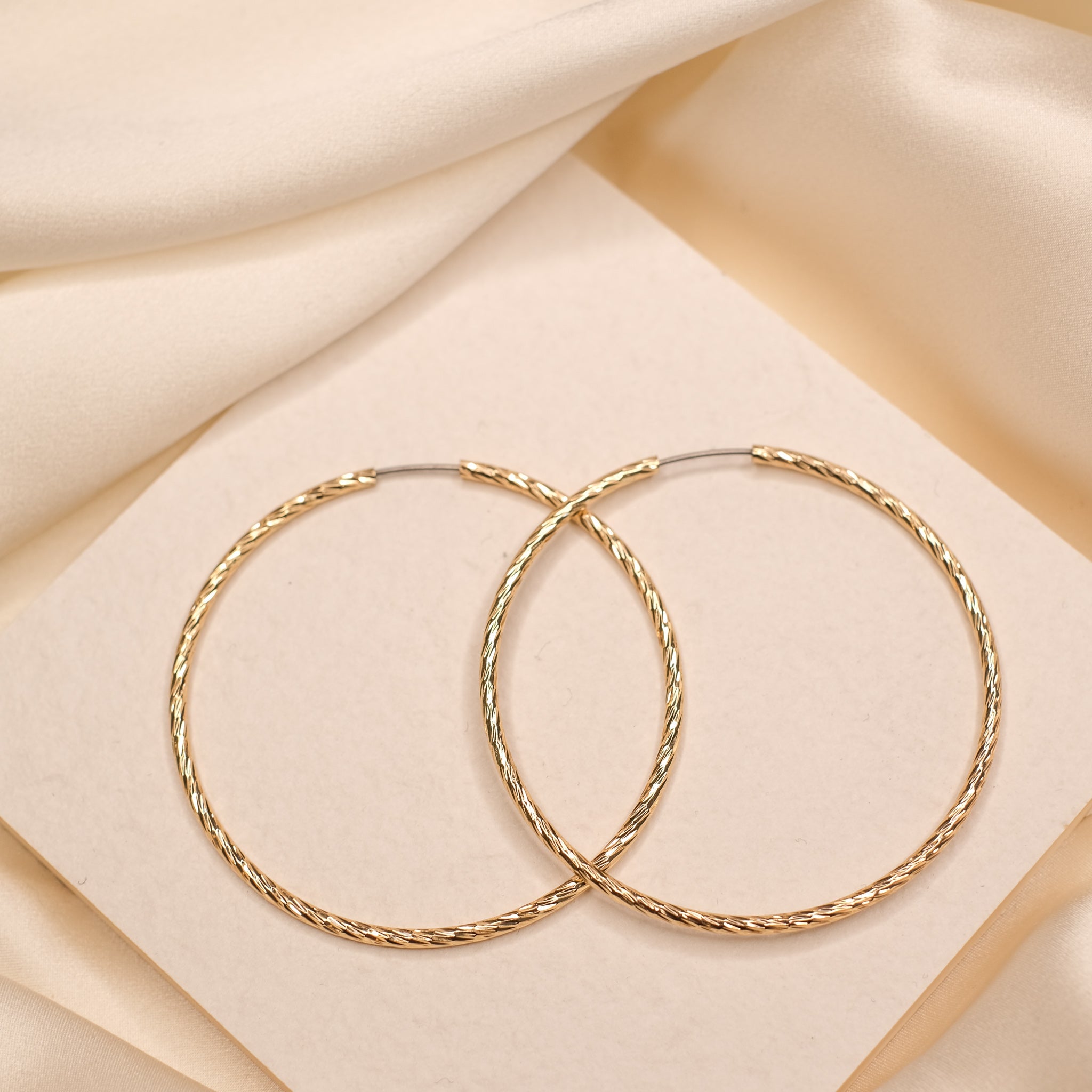 gold hoop earrings