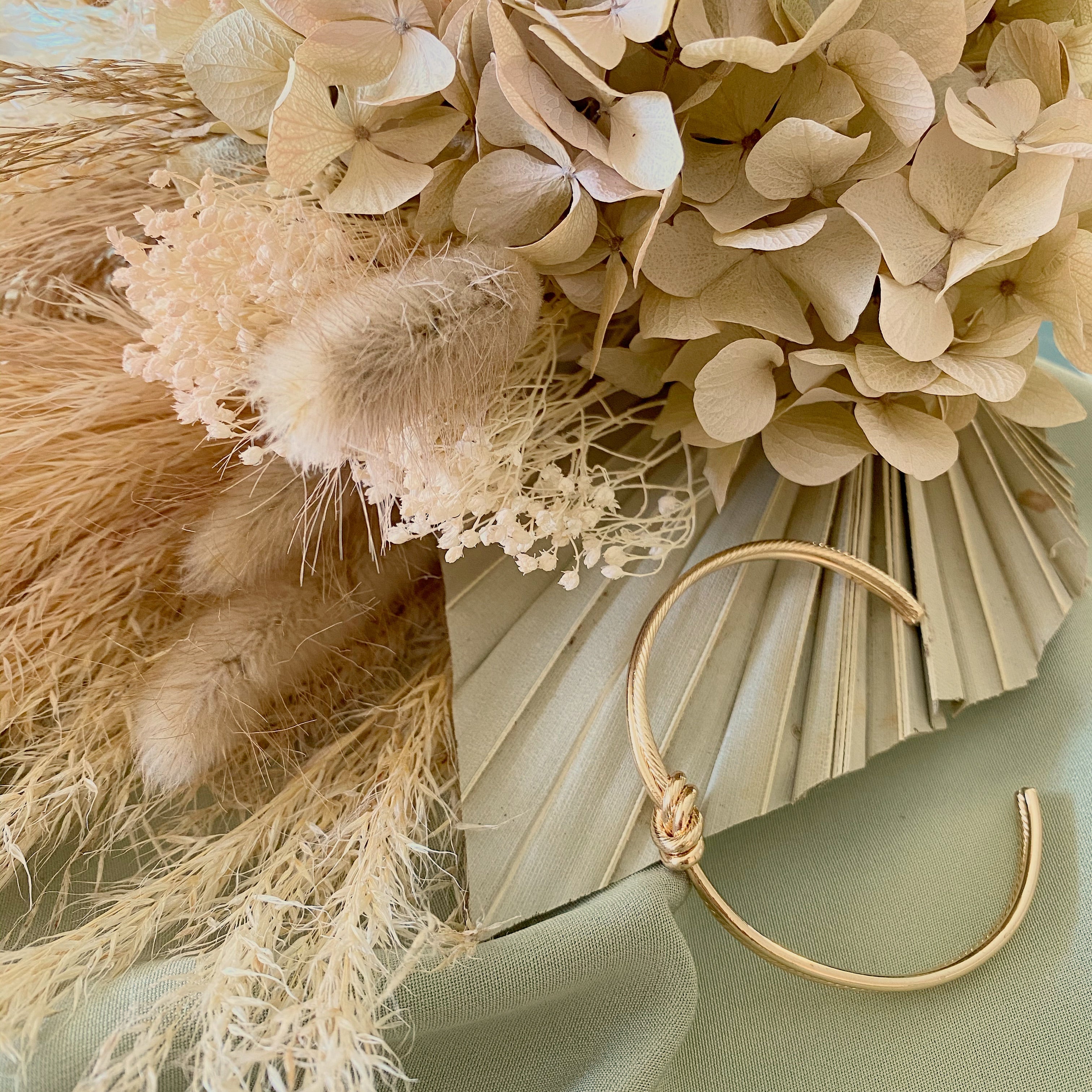 Golden Knot Cuff Bracelet