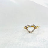 The Open Heart Diamond Ring