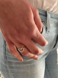 The Open Heart Diamond Ring